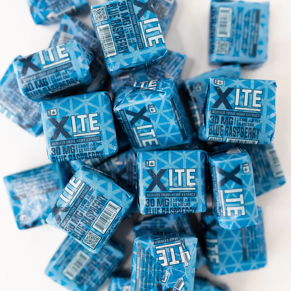 XITE THC Blue Raspberry Chew (15mg)
