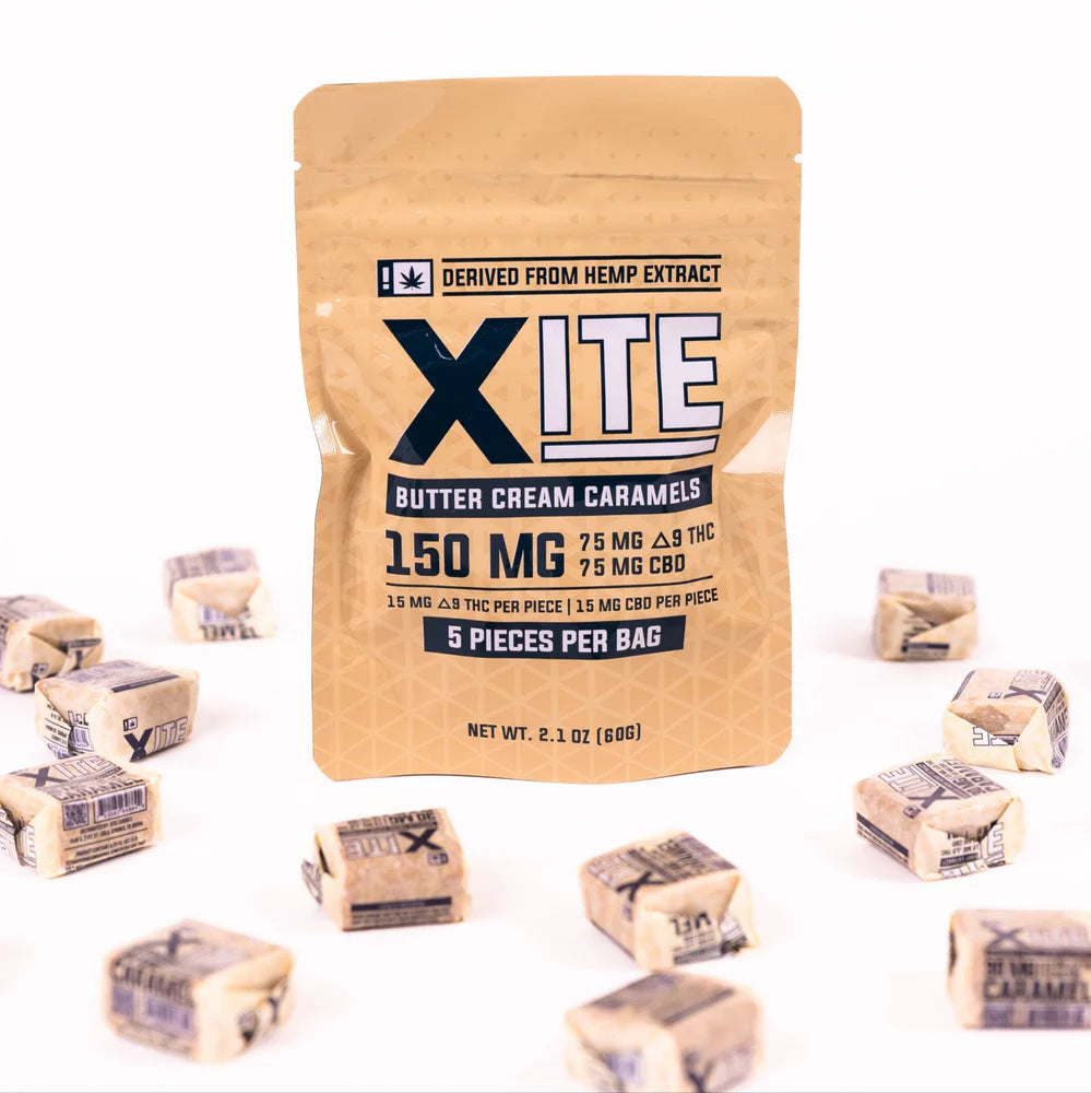 XITE THC Butter Cream Caramel 5-pack (15mg)
