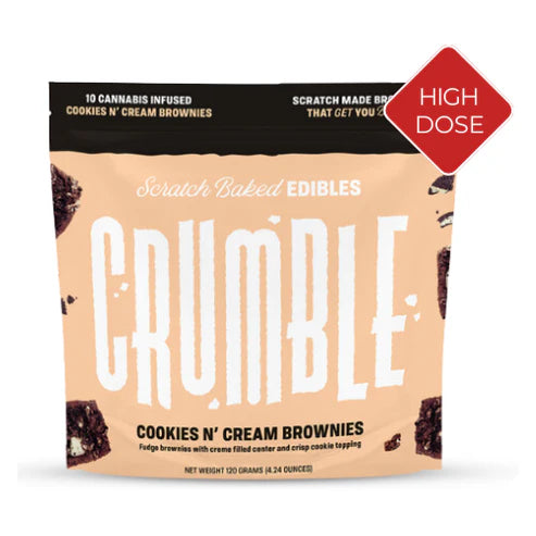 Crumble THC Cookies n' Cream Brownie (300mg)