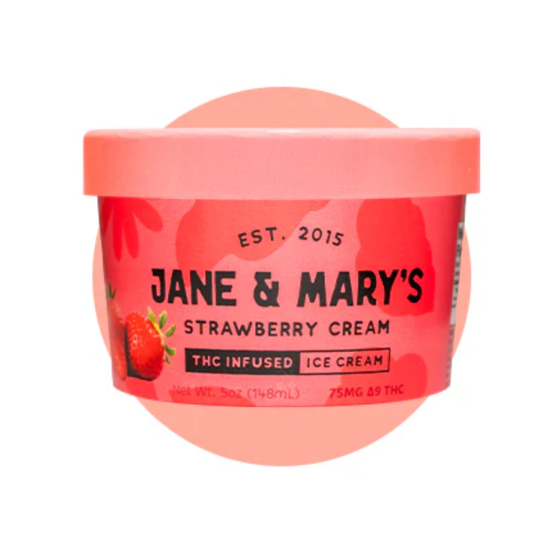 Jane & Mary's Strawberry Cream (75mg) – Edibles Express Jane & Mary's Strawberry Cream (75mg) – Edibles Express