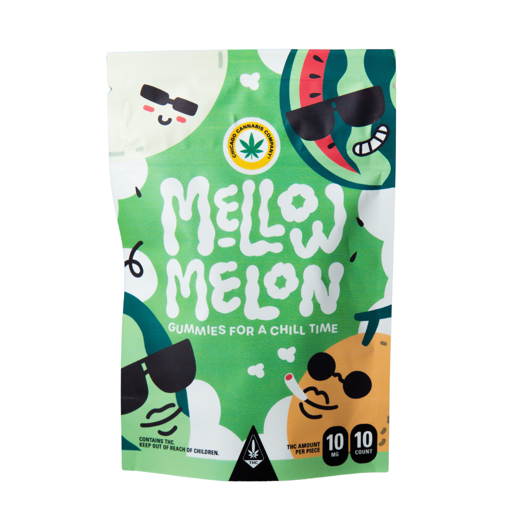 Mellow Melon THC Gummies (100mg)
