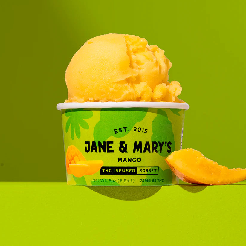 Jane & Mary's Mango Sorbet (75mg)