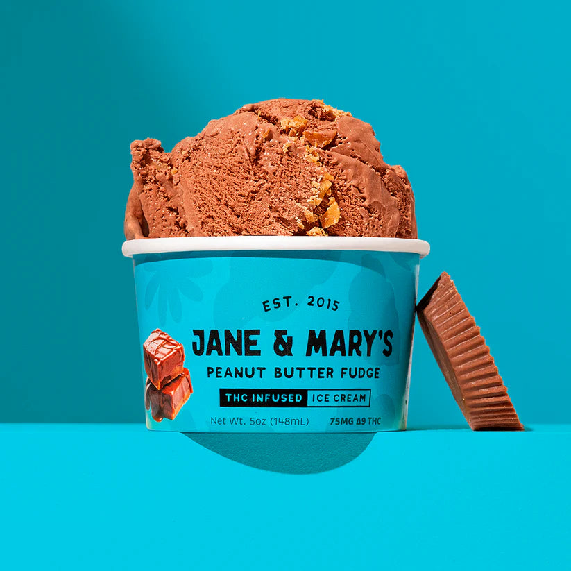 Jane & Mary's Peanut Butter Fudge (75mg)