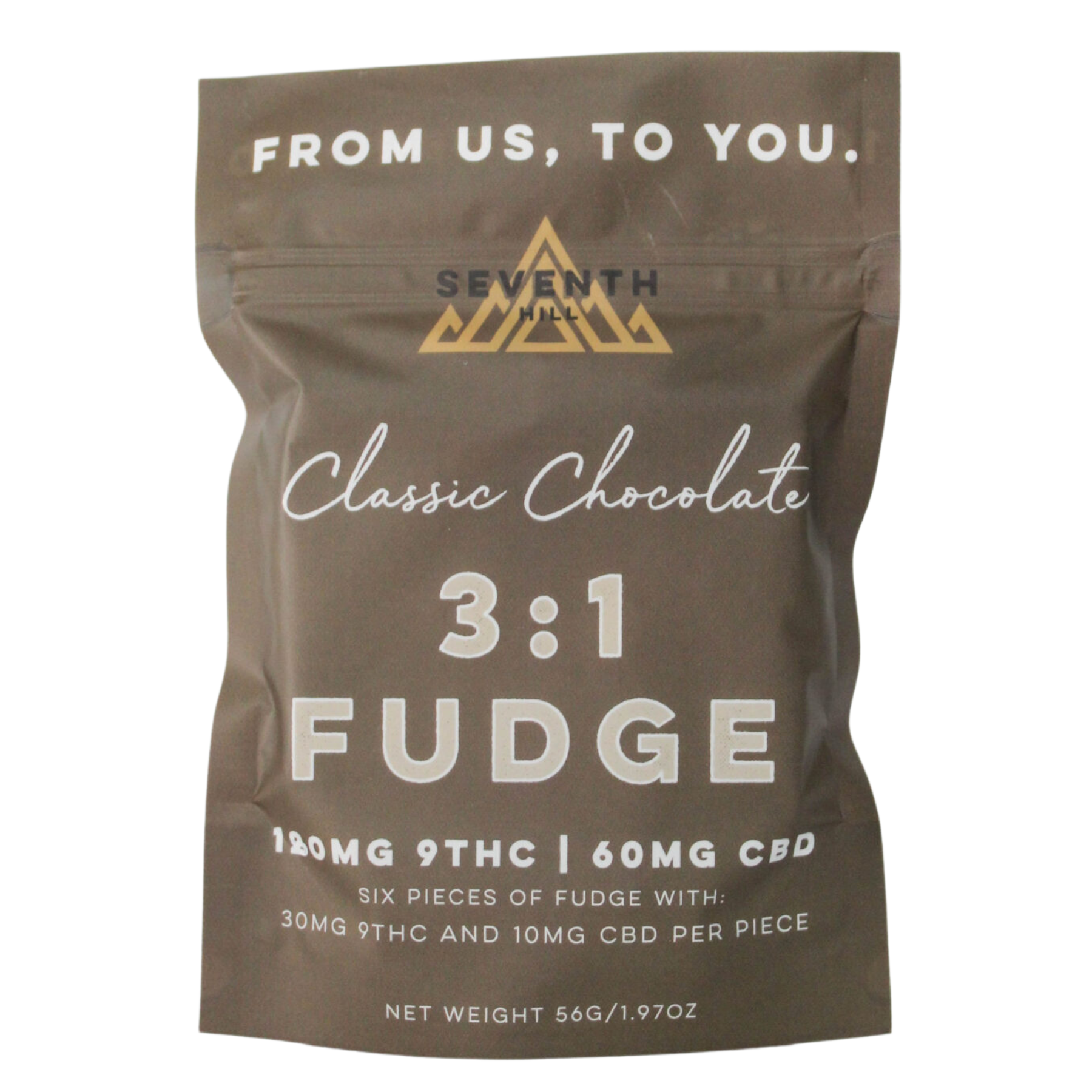 Seventh Hill 3:1 Classic Chocolate Fudge (180mg)