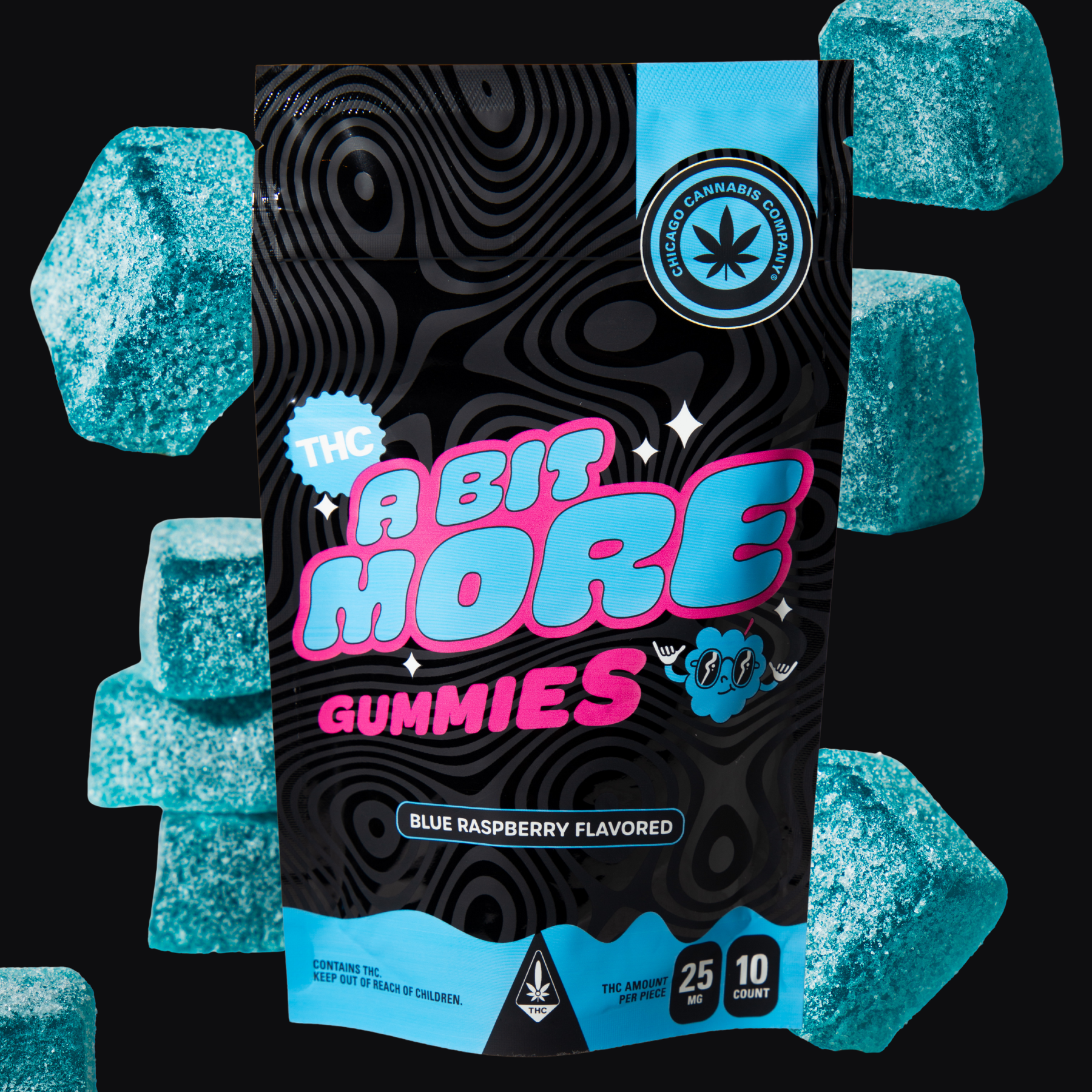 A Bit More Gummies: Blue Raz (250mg)