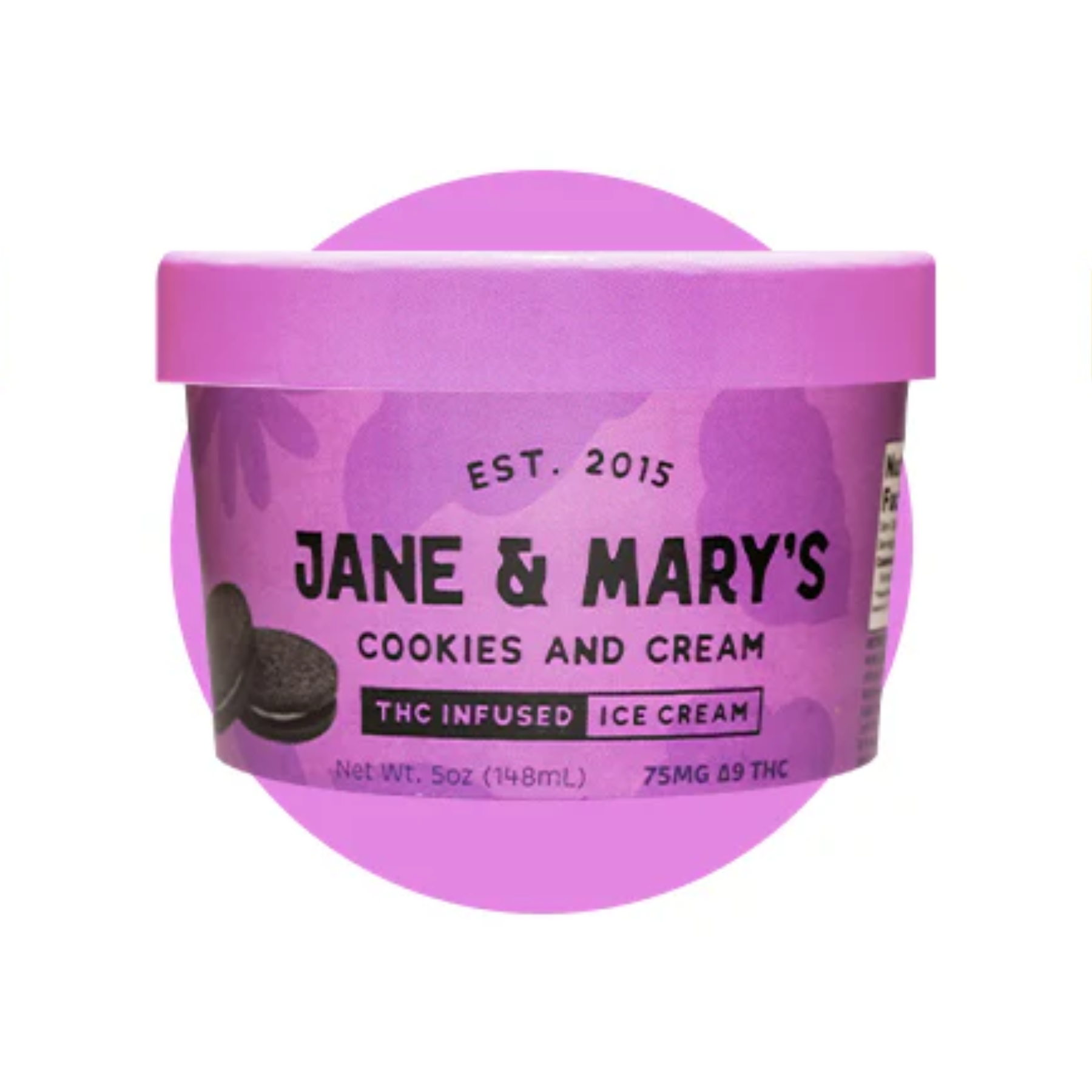 Jane & Mary's Cookies and Cream (75mg)