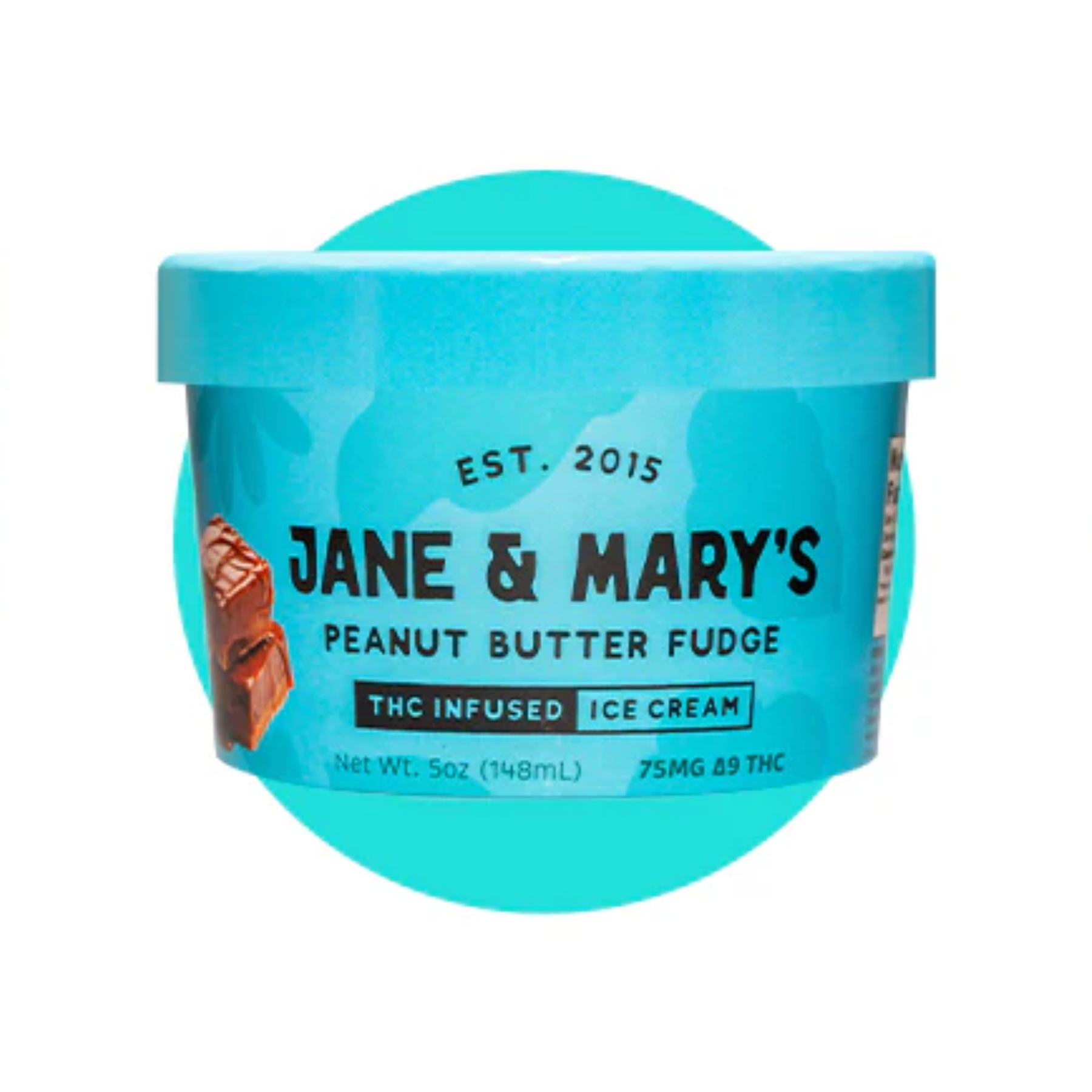 Jane & Mary's Peanut Butter Fudge (75mg)