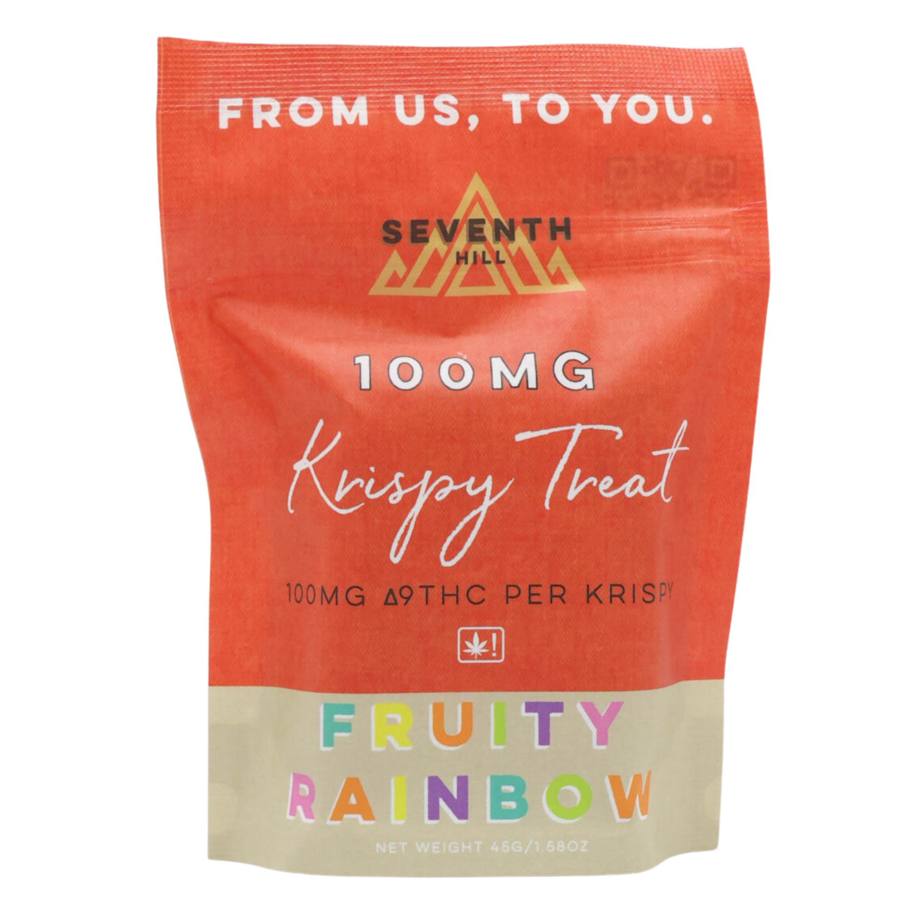 Seventh Hill Fruity Rainbow Krispy Treat (100mg)